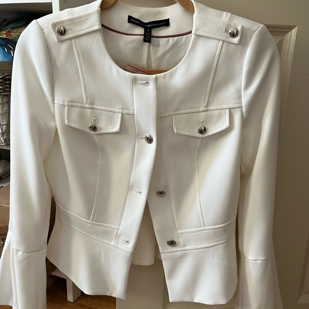 White House Black market peplum jacket